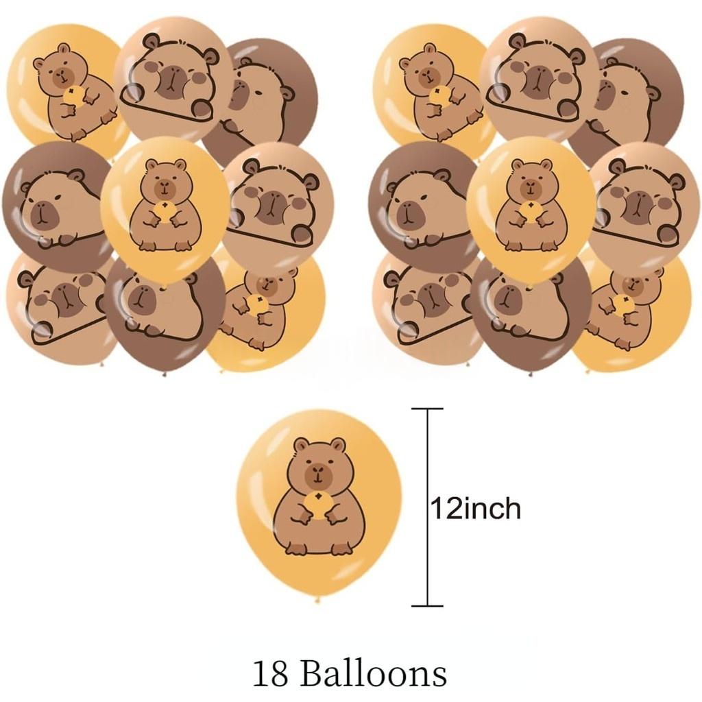 Topper Torta Capibara Animale Carino Decorazioni Cupcake Per Bambini Buon Compleanno Tema Capibara Articoli per Festa Baby Shower