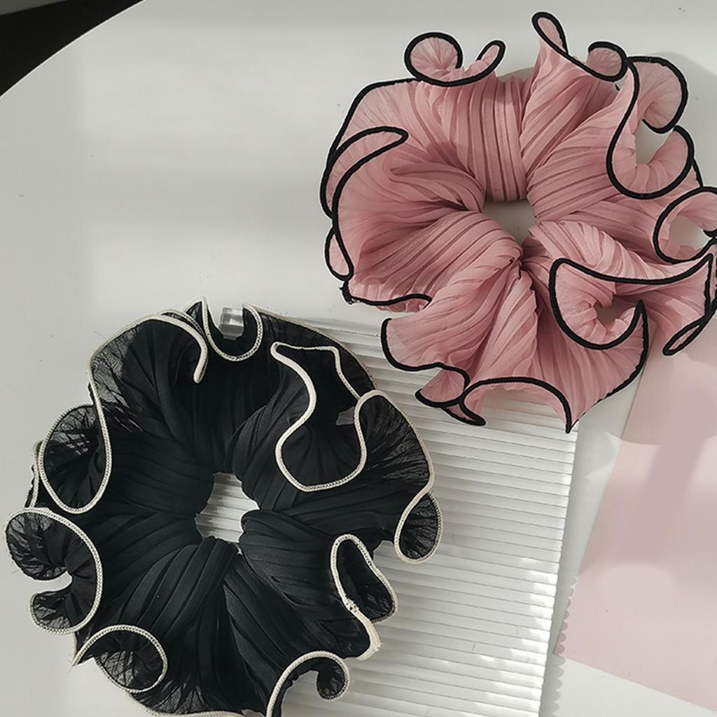 Ruched Hair Scrunchies Thick Oversized Hair Scrunchy Elegant Hair Rope Scrunchy Women Ponytail Holder