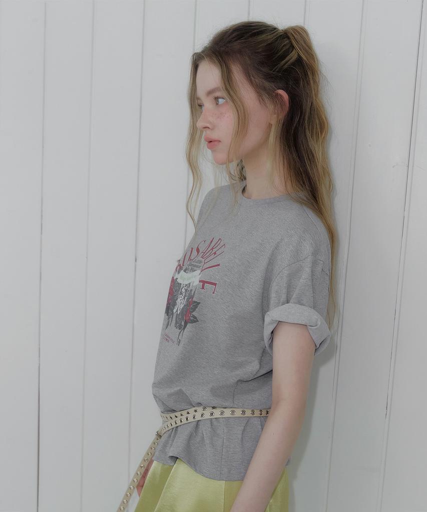 Teuwi Rosabelle Printed Oversized Short Sleeve T-Shirt