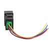 4 Pole 12V Push Button Switch with LED Background Indicator Lights Compatible with Fog Lights DRL LED Light Bar for BR