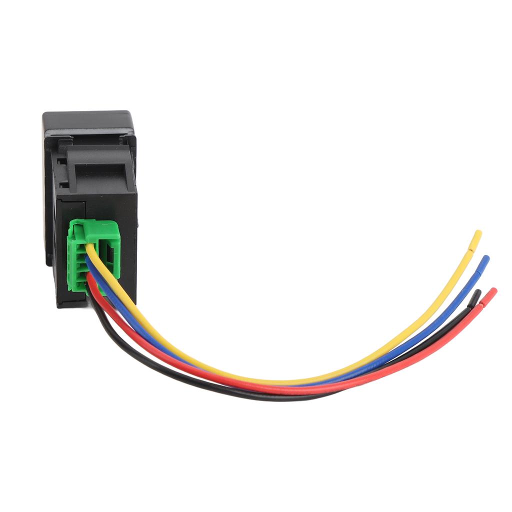 4 Pole 12V Push Button Switch with LED Background Indicator Lights Compatible with Fog Lights DRL LED Light Bar for BR