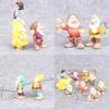 Delightful Set Of 8 Princess Snow White And Seven Dwarfs Action Figures For Kids