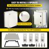 NEMA Fiberglass Enclosure, 16 x 12 x 8 in NEMA 4X Fiberglass Electrical Box, IP66 Waterproof & Dustproof, Outdoor/Indoor Electrical Junction Box, with