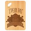 Planche À Découper - PLANETEE - Format Rectangulaire - Gravée 'Handball J'peux Pas' - 30×20×1 Cm - Bords Arrondis