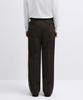 Musinsa Standard Real Wide Hidden Banding Slacks [Dark Brown]