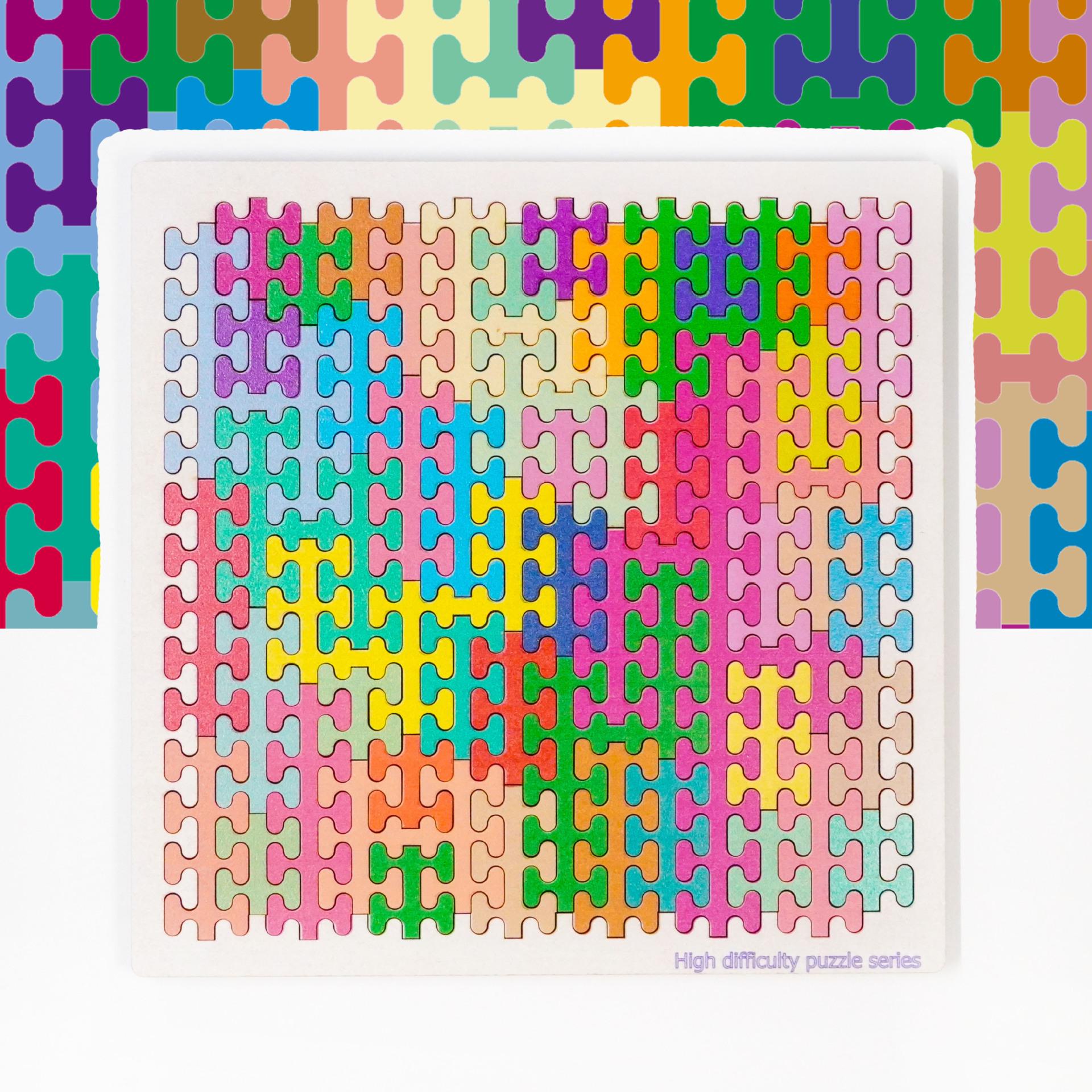 

Красочная деревянная пазл-головоломка «Цветные ступеньки» - Креативная развивающая игрушка и подарок для друзей