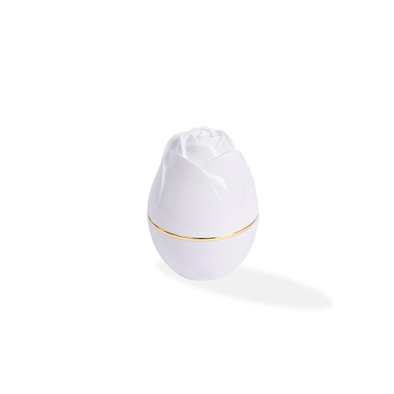 

Роскошная светодиодная шкатулка для украшений в виде розы - высококачественная лакированная упаковка для пожертвований с золотой оправой