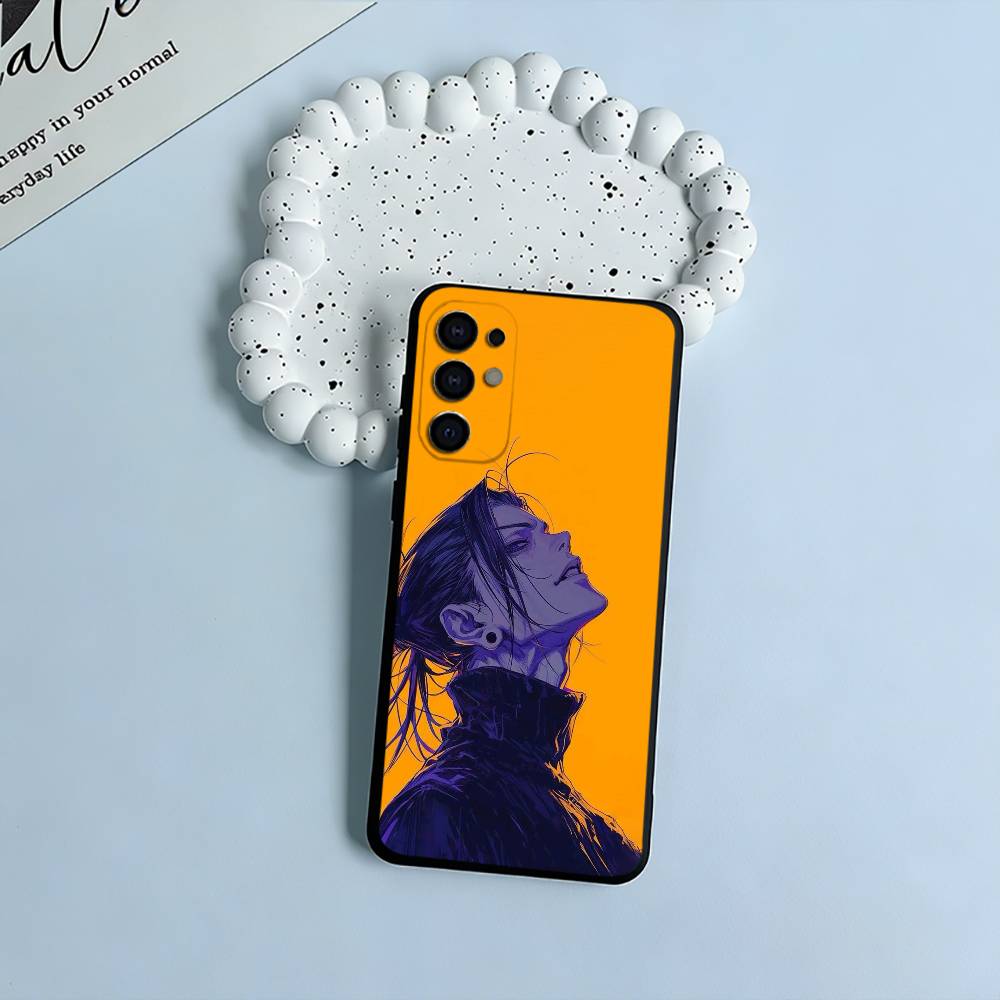 J-J-ujutsu Kaisen-S-uguru- Geto Soft Silicone Case for Samsung S25, S24, S21, S22, S23, S30, Ultra, S20, Plus, FE, Lite-Black