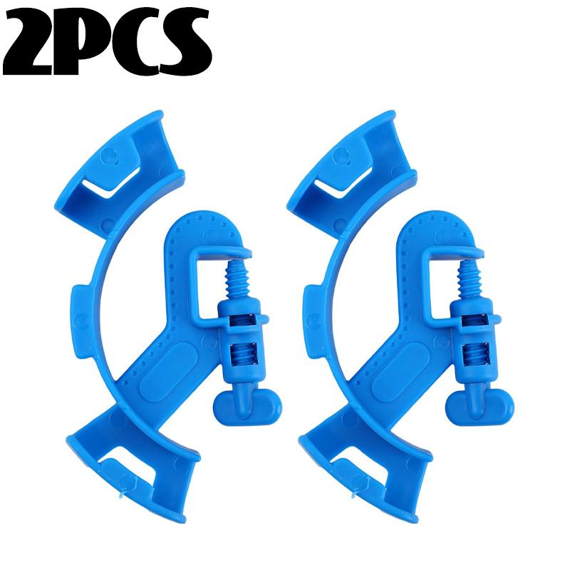 1/5x Water Pipe Fixing Clamp Aquarium Filtration Holder Black Blue Mount Tube Tank Fit Clips for Fish Tank Firmly Hold Hose