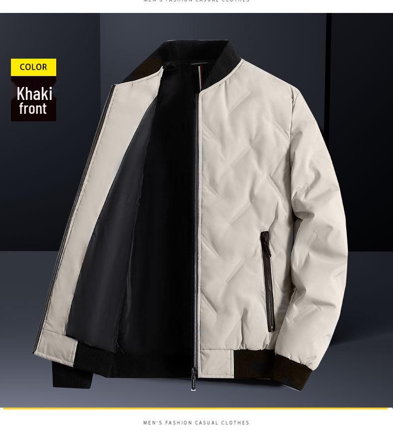 Men's Lightweight Warm Duck Down Baseball Jacket - Autumn & Winter Style