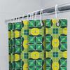 Colorful Geometric Shower Curtain For Bathroom Decor Waterproof Fabric With Rings Set
