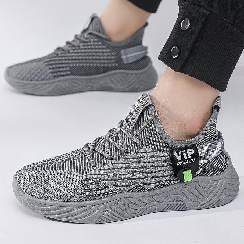 2025 Autumn New Men's Shoes Breathable Fly-woven Mesh Shoes Youth Casual Shoes Versatile Running Sports Tide Single Shoes