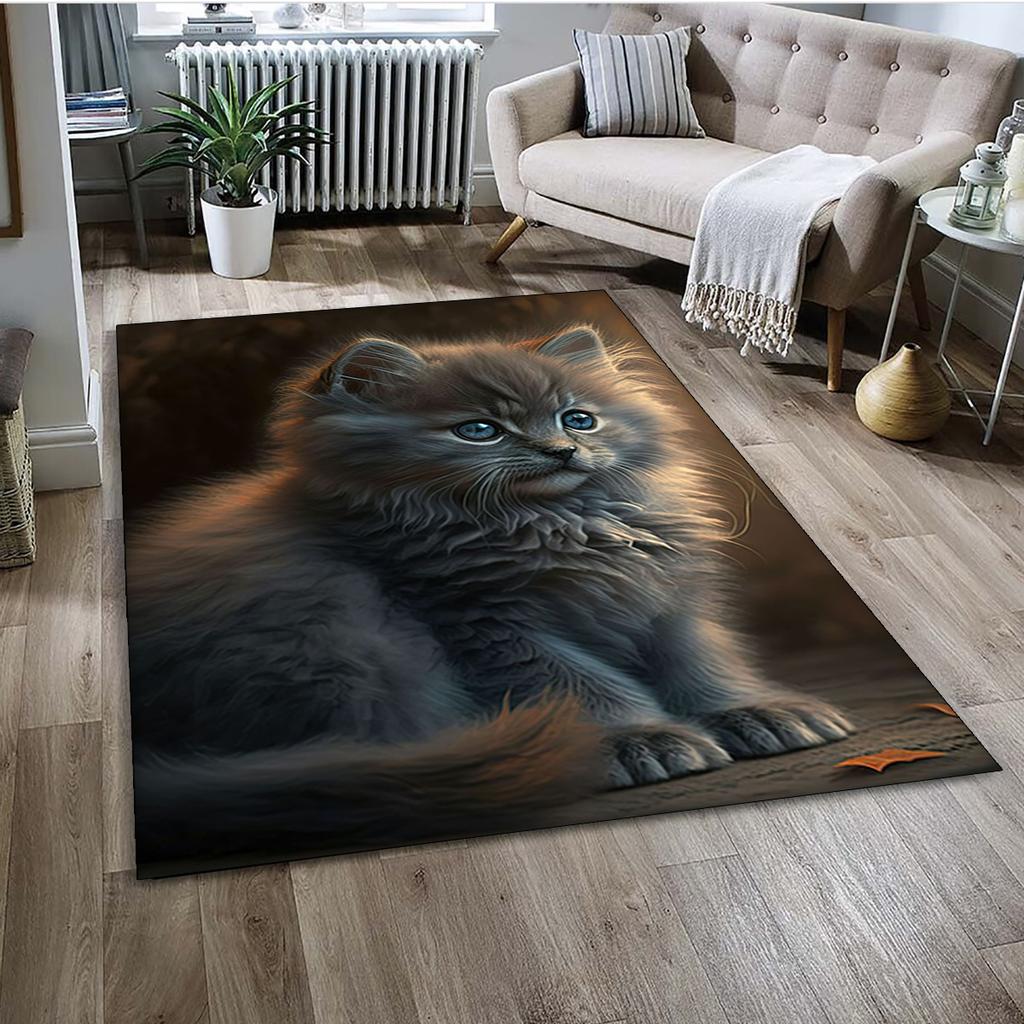 27 Style Cartoon Cute Calico Cat,Persian Cat,Ragdoll Carpet Rug for Home Living Room Bedroom Sofa Doormat Decor,kid Non-slip