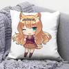 Nekopara Chibi Vanilla Chocola Anime Game  Home Sofa Cushion Covers and Aecorative Custom Pillow Covers