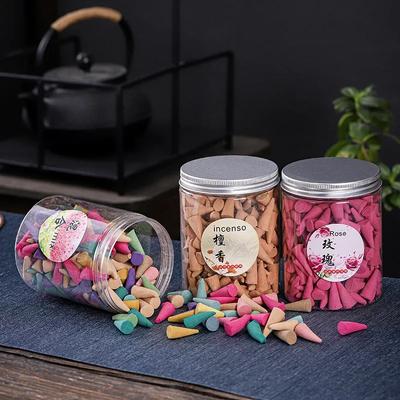 200 Adet Doğal Tütsü Taneleri Karışık Aromaterapi Şelale Dumanı Geri Akış Konileri Tütsü Yoga Meditasyon Ruhunu Yatıştırır Koku