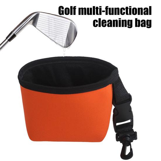Taška na čištění golfových holí a míčků Pouzdro na čistič golfových míčků Vodotěsné uvnitř a suché zvenku Pračka na golfové míčky pro golfové příslušenství