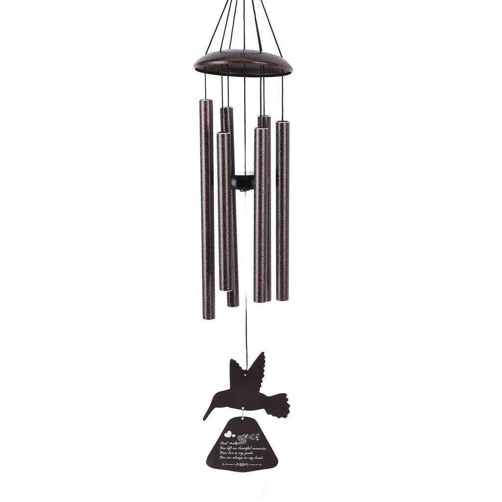 Wind Chimes with Hummingbird 36 Inch Deep Tone Memorial Wind Chimes For Patio Garden Yard Decoration Ornaments