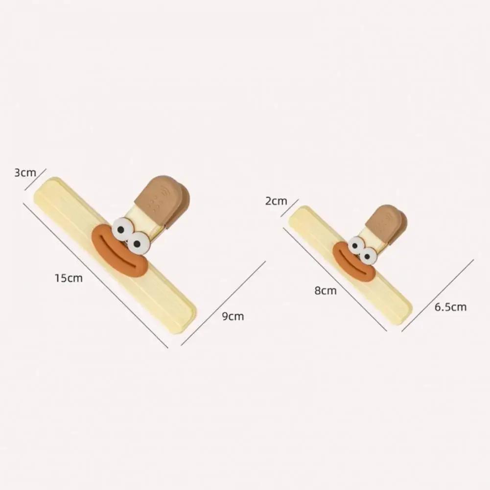 3pcs Sealing Clip Snack Packaging Bag Seal Clamp Funny Cute Food Seal Clip Kitchen Refrigerator Tools Food Snack Tea Storage