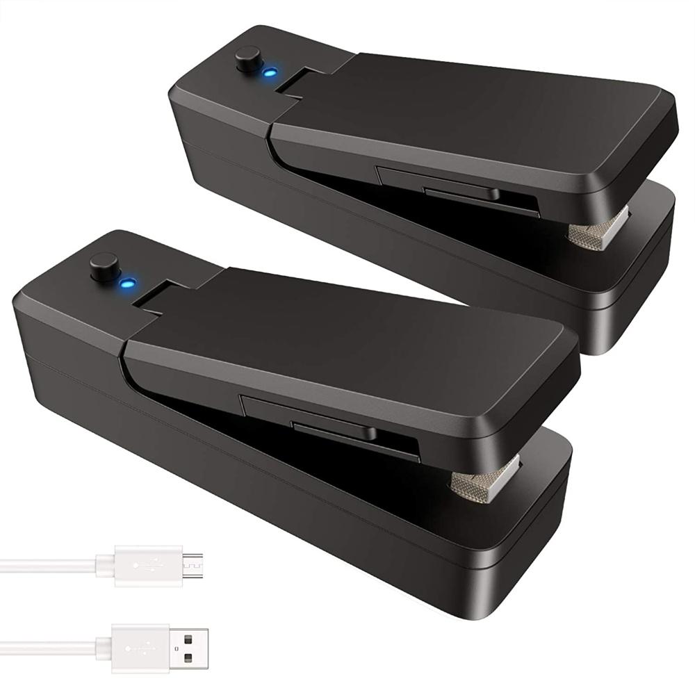Mini Bag Sealer 2 In 1 Rechargeable Portable Bag Vacuum Heat Sealer&Cutter for Plastic Snack PVC Bags Outdoor Picnic Campaign