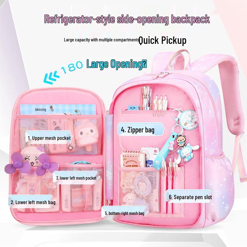 CHUNLONG Dreamy Lightweight Refrigerator-Style Girls' Backpack