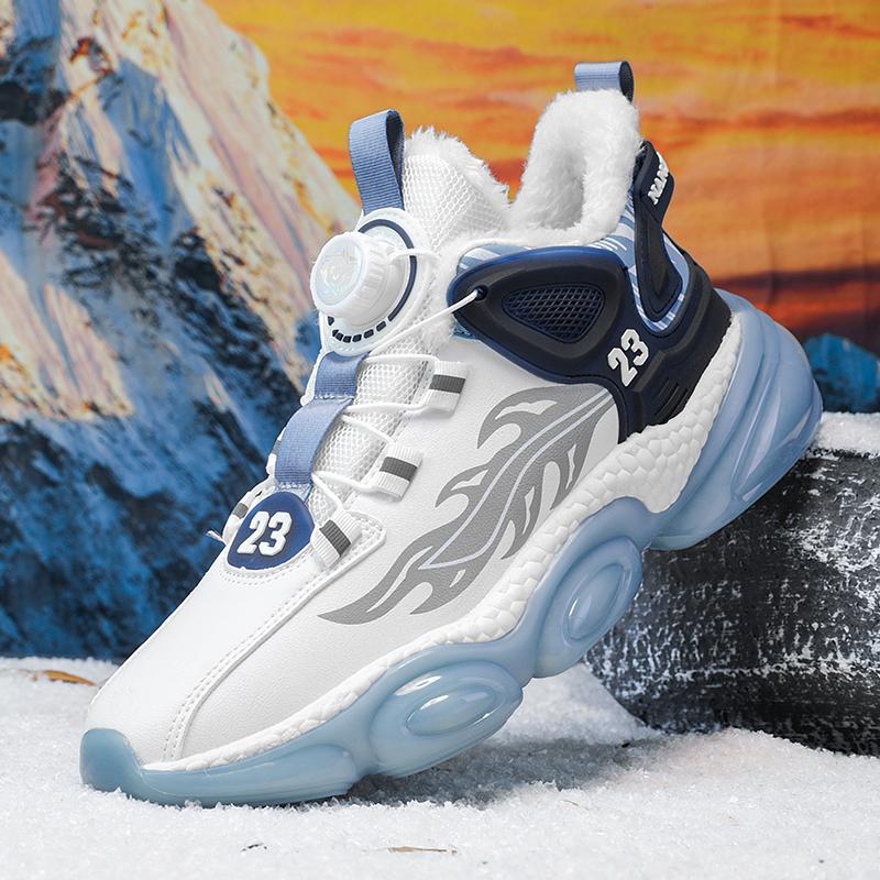 Fashion Men Shoes Winter Fashion Sneaker Height Increasing Thick Sole Anti Slip Basketball Sneakers Wear-resistant Casual Running Shoes