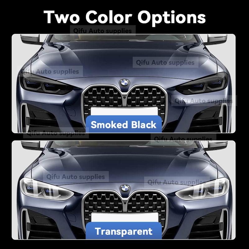 For BMW I4 G26 -2025 TPU Headlight Anti-Scratch Smoke Black Transparent Modification Color Changing Protective Film