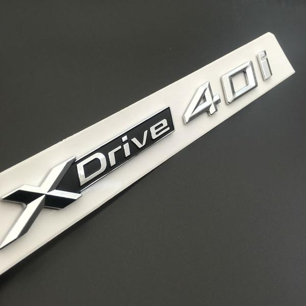 ABS Chrome Car XDrive Emblem Trim Sticker X Drive 20i 25i 28i 30i 35i 40i 48i 50i For X1 X3 X4 X5 X6