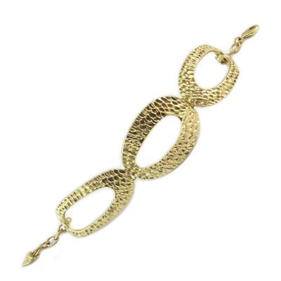 [P6453] - Golden 'Antica' Designer Bracelet - 19x3 Cm