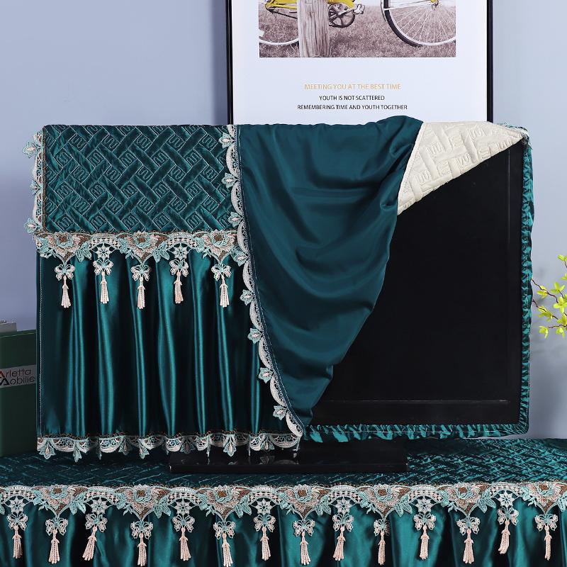 Hustý kryt na televizi Krásný a prachotěsný Nesnímejte kryt televize při zapnutí Minimalistický moderní prošívaný okrajový styl