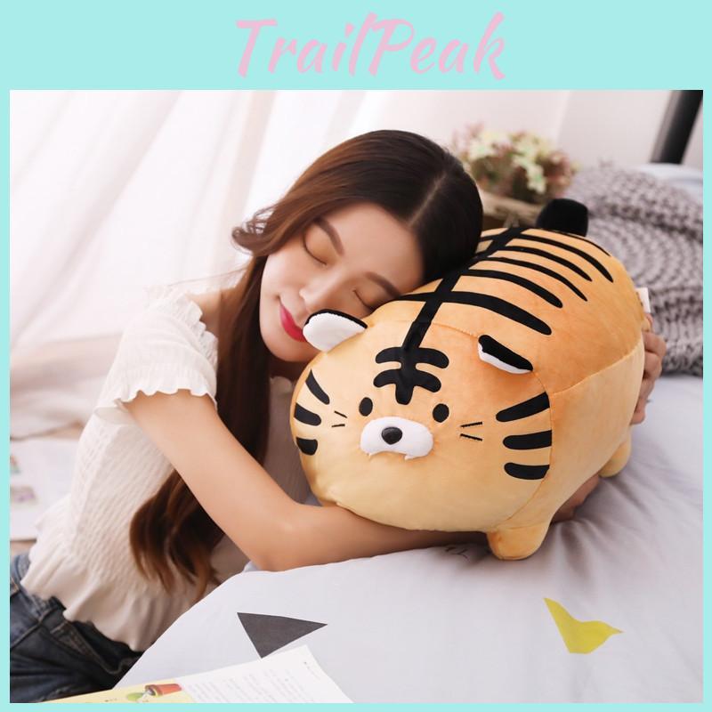 Tiger Zebra Creative Shaped Plush Toy Cushion Pp Cotton Kids Birthday Decor Gift
