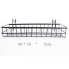 Metal Wall Hanging Storage Basket Shelf Rack Holder Organizer Home Ornaments Decor 40x10x5cm
