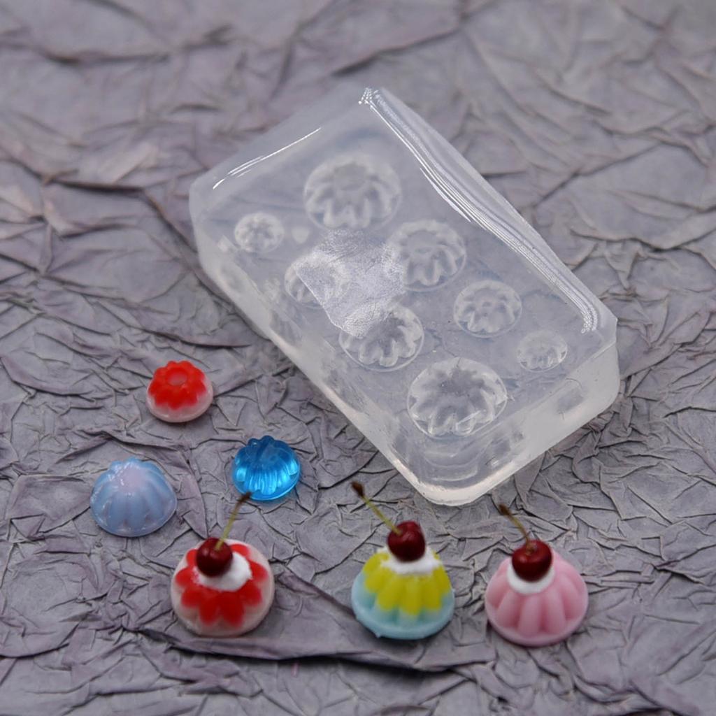 Small Pudding Mold Food Play Miniature Pinching Mould Epoxy Resin Molds for  Food Crafting Silicone Mould Baking