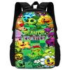 Child Hot Game For P-Plantss Vs Z-Zombiess School Backpack with Lunch Bags ,Pencil Bags ,School Bags for Boys Girls Best Gift