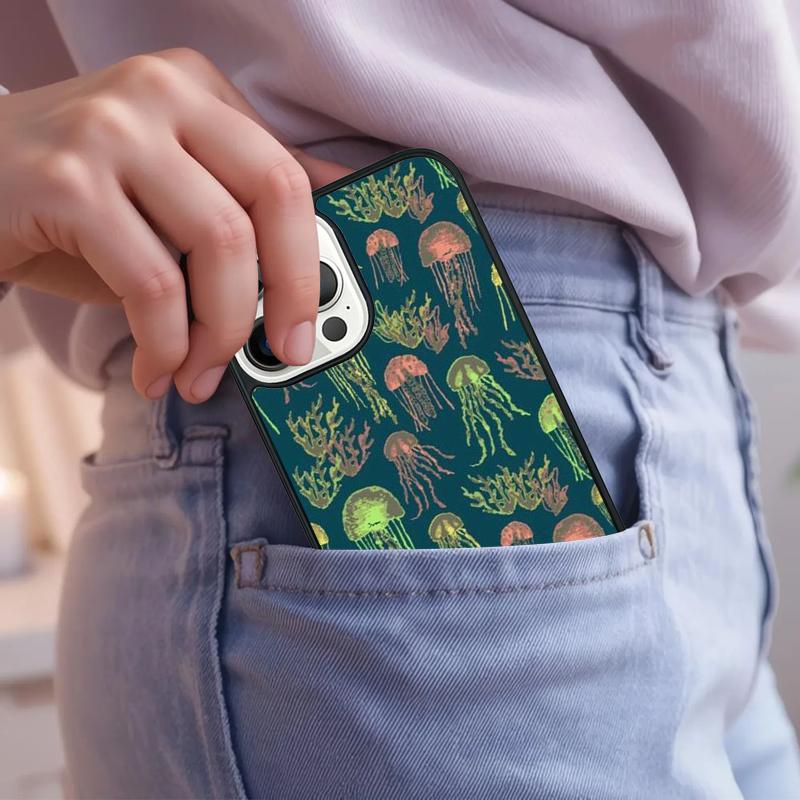 Magic Jellyfish Phone Case For iPhone 17 Air 15 16e 14 13 Pro Max Coque 12 11 Pro Max PLUS cover