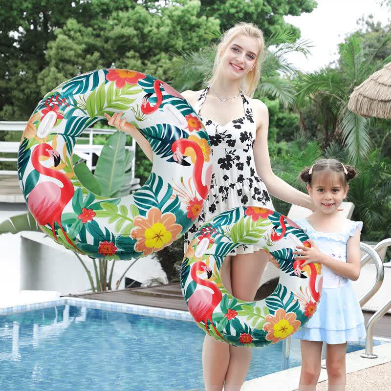 Kids  Flamingo Leaf Armpit Swimming Ring