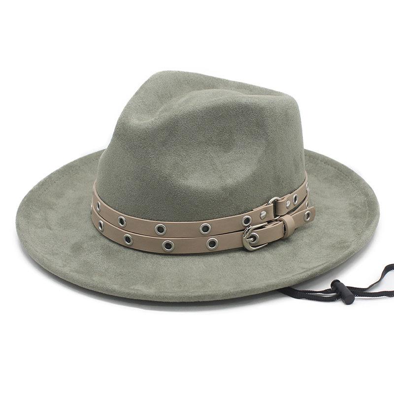 New European and American Retro Style Double Belt Classic Peach Heart Top Jazz Hat, Men's and Women's Top Hats
