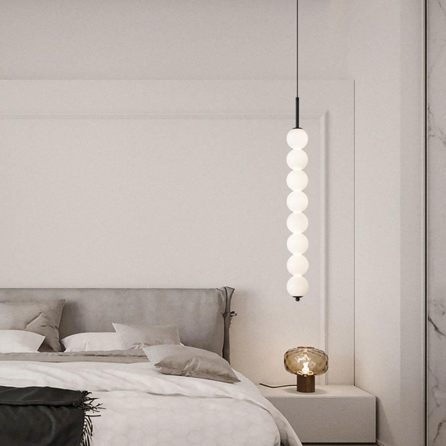 Lampă suspendată nordică cu bilă de sticlă din cupru, lampă suspendată cu linie lungă, lampă pandantiv pentru restaurant, lampă cu glob, lampă suspendată pentru bucătărie, insulă, magazin, bar