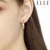 14K Basic One-Touch Hexagon Earrings (Gold Pin) ELGPEE284