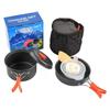 Outdoor Camping Cookware Set Lightweight Non-Stick Pots Pans Kit for Hiking Backpacking Picnic Travel