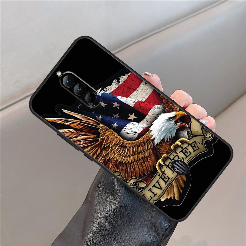

American USA Flag Eagle Case For ZTE Nubia Red Magic 10 Pro Plus 6 7 8 9 6S 7S 8S 9S Pro 5G 6R RedMagic 10 Air Cover Red Magic 8 Pro
