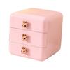 Desktop Drawer Jewelry Hair Accessories Sundries Storage Box Tabletop Organizer for Bedroom Dormitory Office