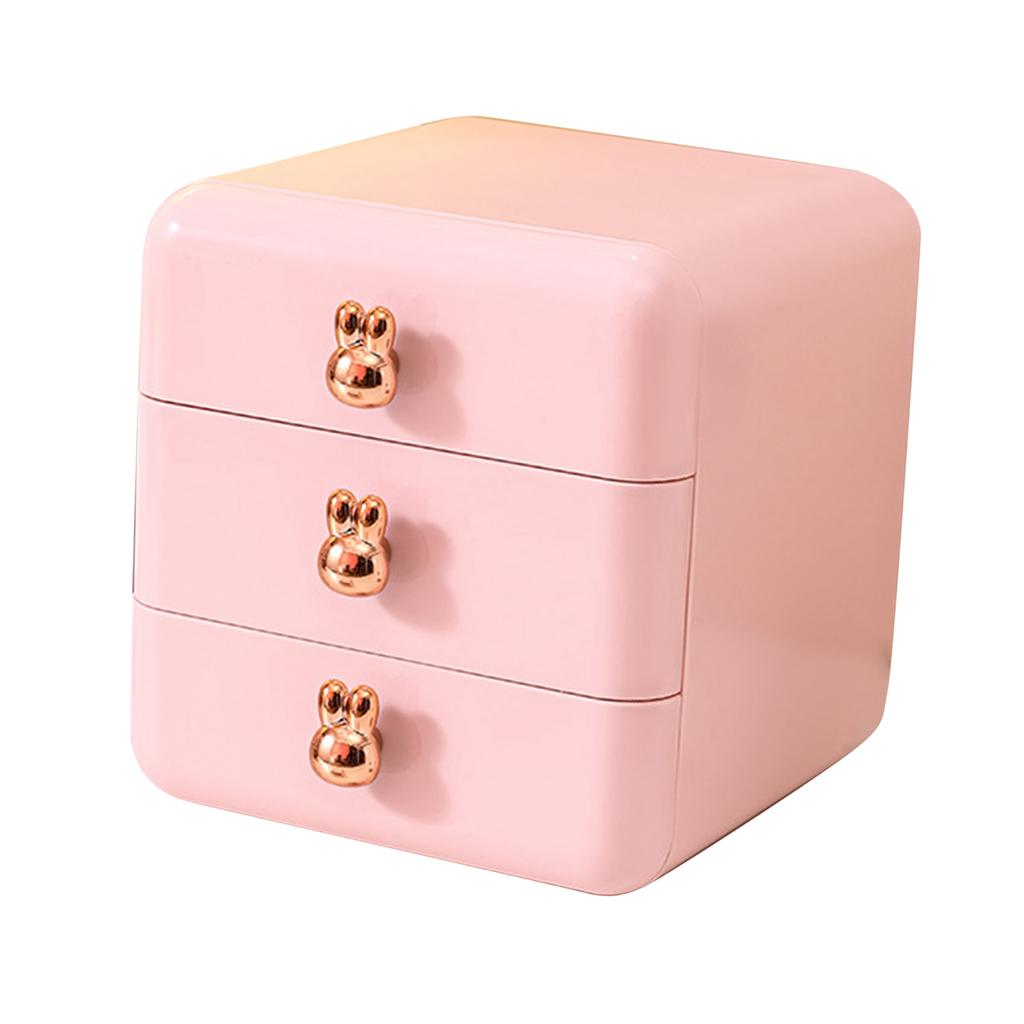 Desktop Drawer Jewelry Hair Accessories Sundries Storage Box Tabletop Organizer for Bedroom Dormitory Office