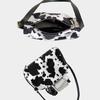 Shoulder Bag for Women Cow Print Clutches Purses Hobos Handbag with Zipper Closure Trendy Underarm Purses Commuting Bag