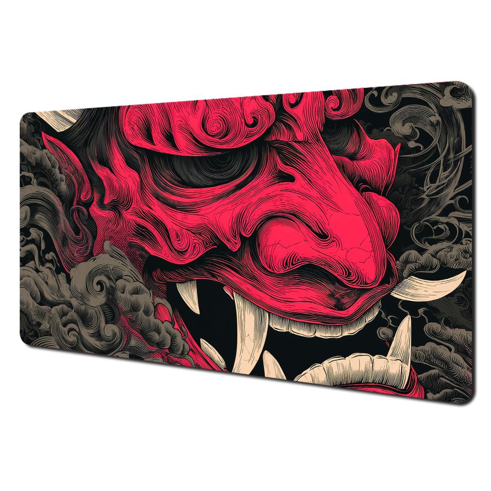 Chinese Character Da Ji Da Li Mouse Pad NonSlip Rubber Base Washable Cloth Surface for Gaming Office PC Desk 30x80x0.2cm