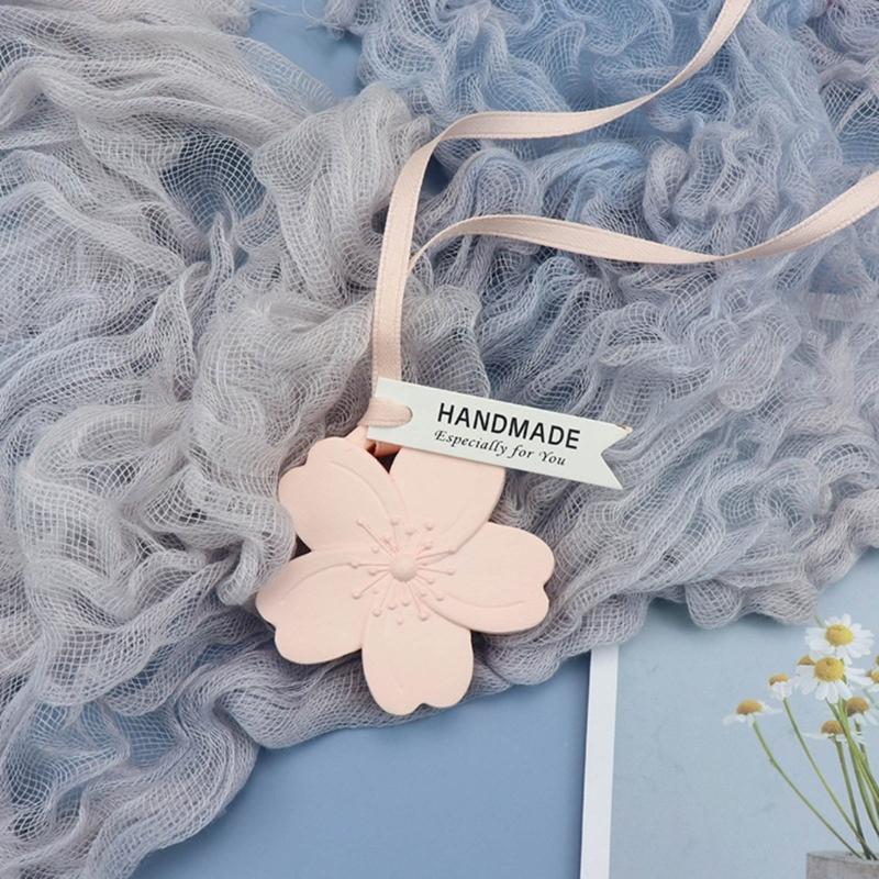 Five Petals Flower Silicone Mold Cherry Flower Epoxy Casting Mold Fragrant Gypsum Resin Mold for Car Pendant Ornament