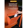 Leather Car Garbage Bag Storage Pocket Seat Hanging Trash Can  Car Interior Supplies