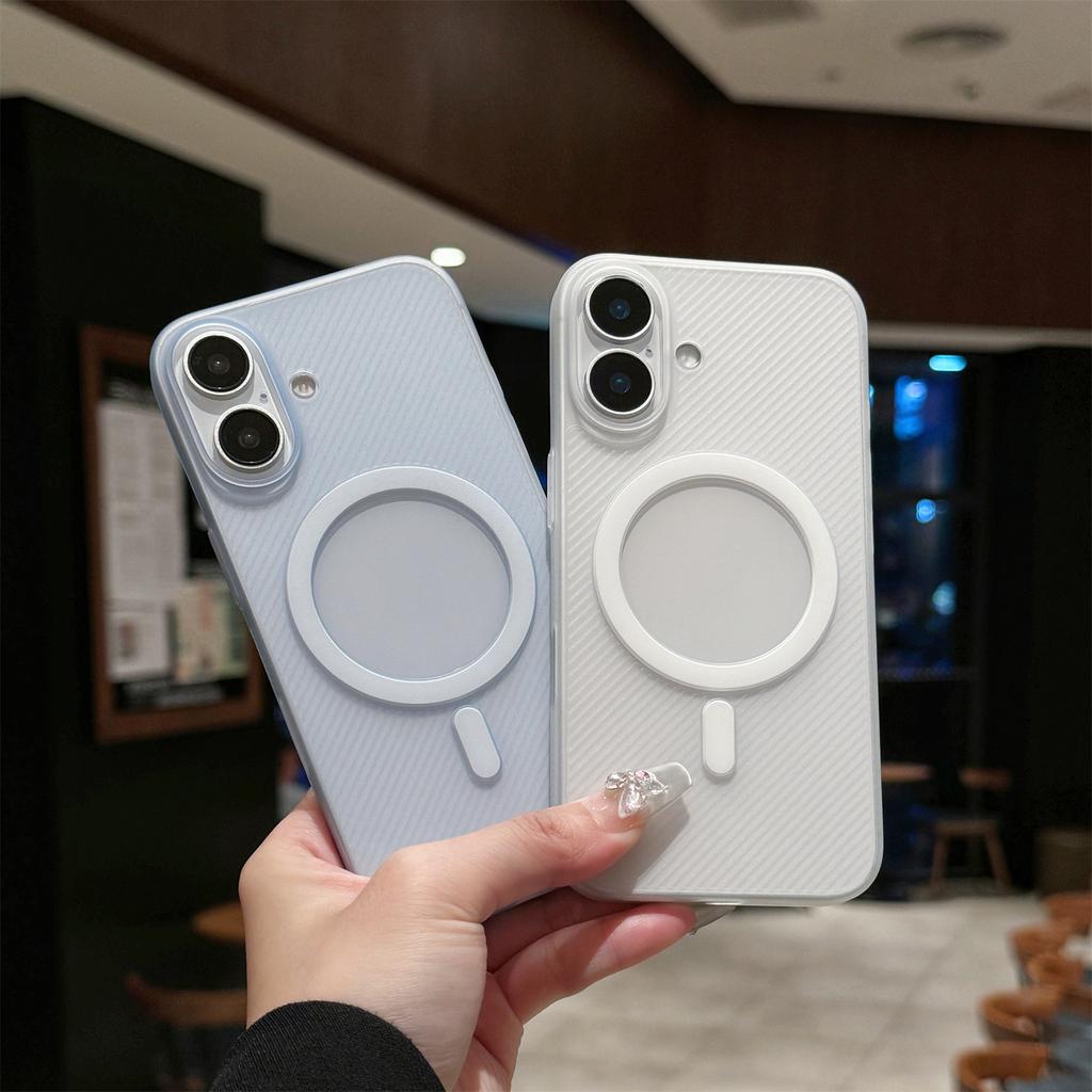 For iPhone 16 Case Compatible with MagSafe Matte PP Ultra-Thin Phone Cover
