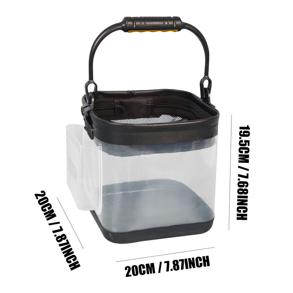 

Рыбацкое ведро Портативный складной умывальник С сеткой и веревкой Экономия места Бочка Складное ведро для кемпинга для путешествий на открытом воздухе