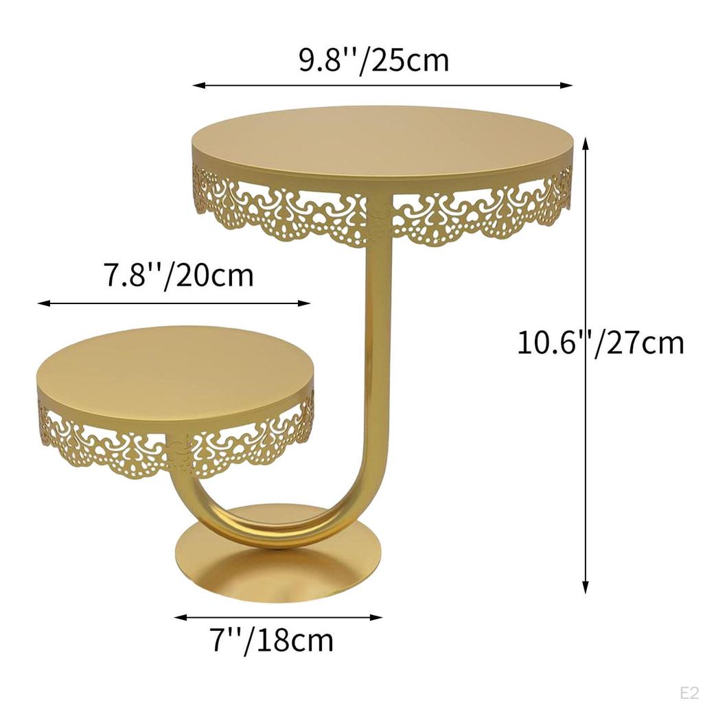 2 Tier Cake Stand Display Holder ,Serving Platter Serving Tray ,Dessert towers Round Cupcake Stands