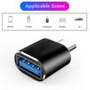 For Tesla Model 3 Y X Car Converter Charging Adapter Type-C To USB-A Interface Mini Interior Accessories Type-C OTG Adapter